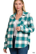 Load image into Gallery viewer, ZA Cotton Plaid Shacket