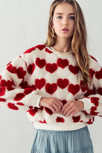 Load image into Gallery viewer, Sherpa Heart Sweater