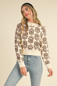 &M Flower Sweater