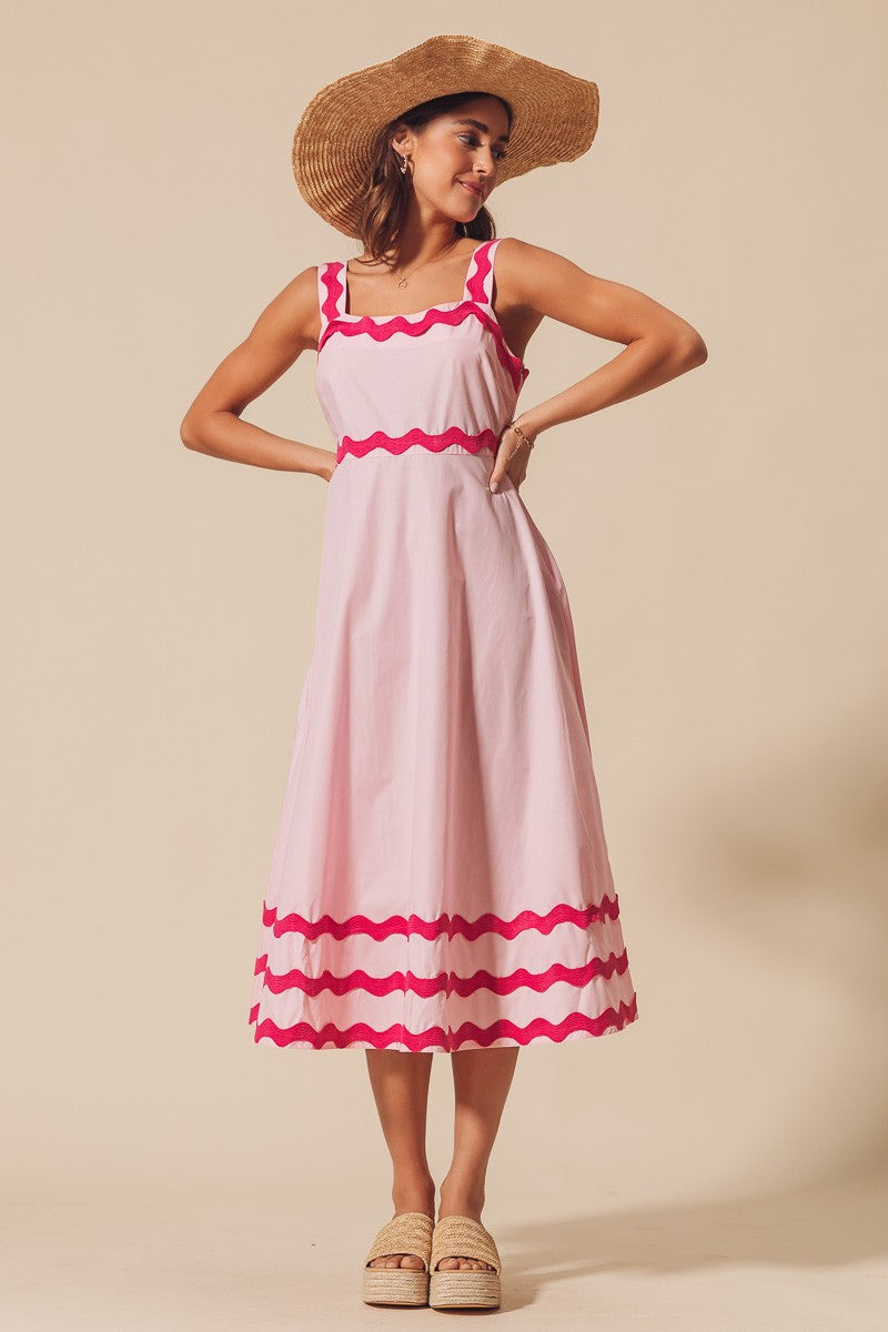 SM Ric Rac Midi Dress