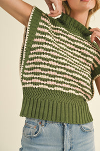 &M Olive Sweater Vest