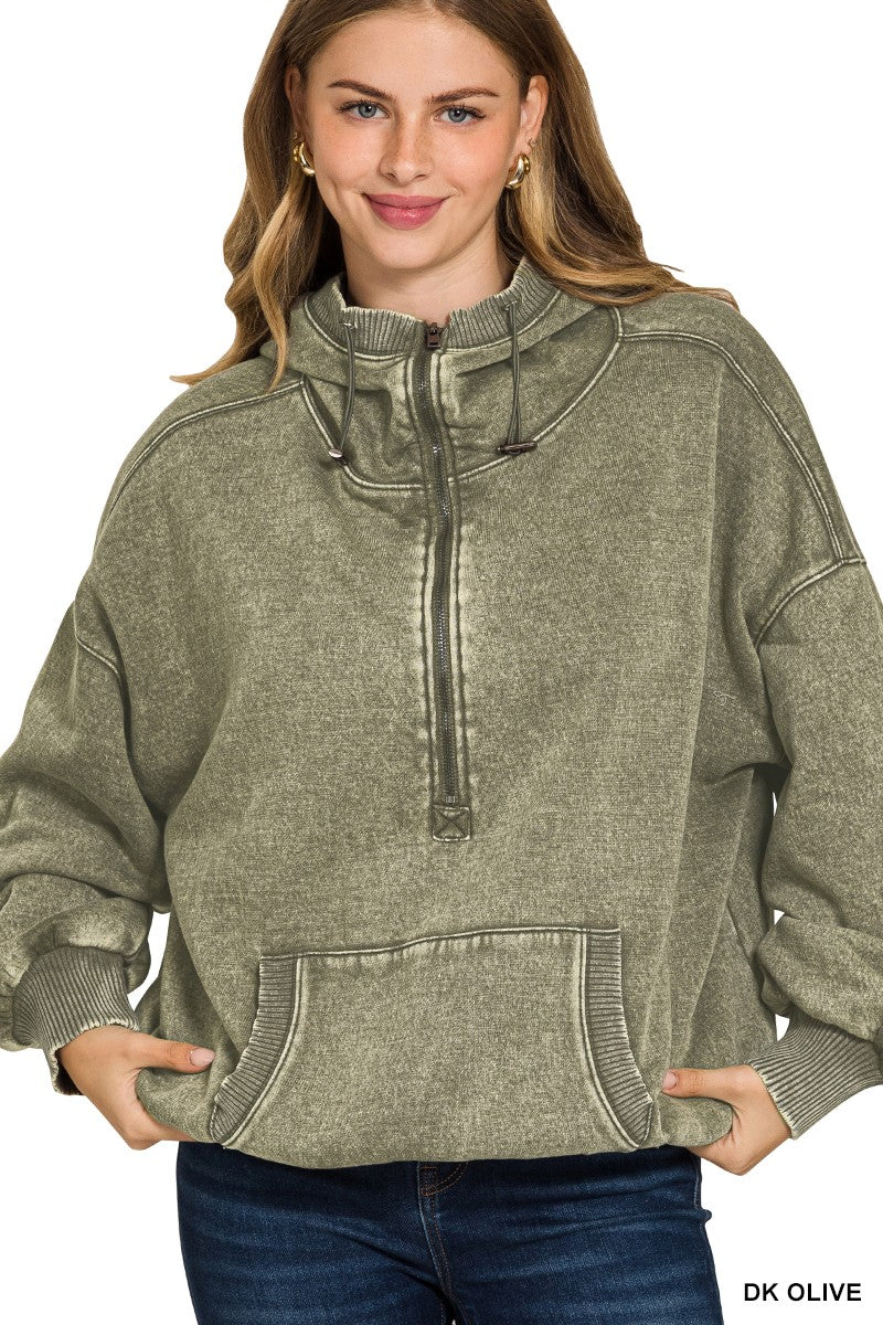 ZA Kangaroo Zip Hoodie
