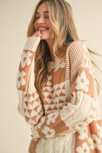 Load image into Gallery viewer, Mixed Flower Knit Sweater