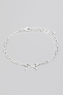 Silver Bow Bracelet