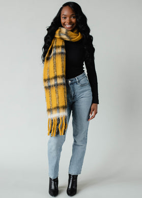 PAN Mustard/Black Scarf
