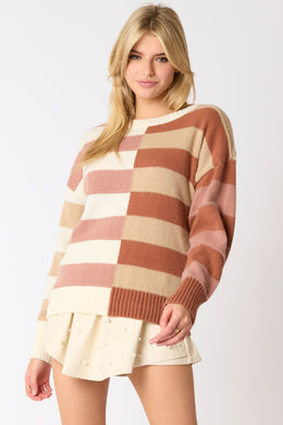 PL Colorblock Stripe Sweater