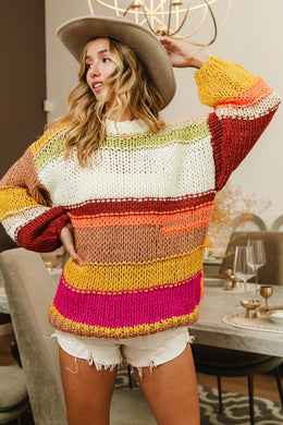 BB Colorblock Stripe Sweater