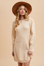 Load image into Gallery viewer, AW Long Sleeve Sweater Dress