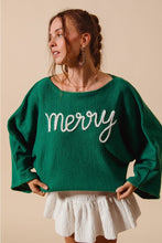 Load image into Gallery viewer, SM Merry Wide Neck Sweater