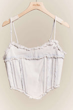 Load image into Gallery viewer, ML Denim Corset Top