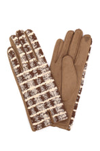 Load image into Gallery viewer, FME Fuzzy Checkered Plaid Gloves