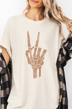 Load image into Gallery viewer, GR Peace Sign Skeleton Hand Tshirt