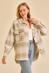 TI Plaid Shacket