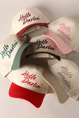 Hello Darlin Embroidered Hat