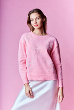 Load image into Gallery viewer, RR Pearl-Embellished Bow Sweater