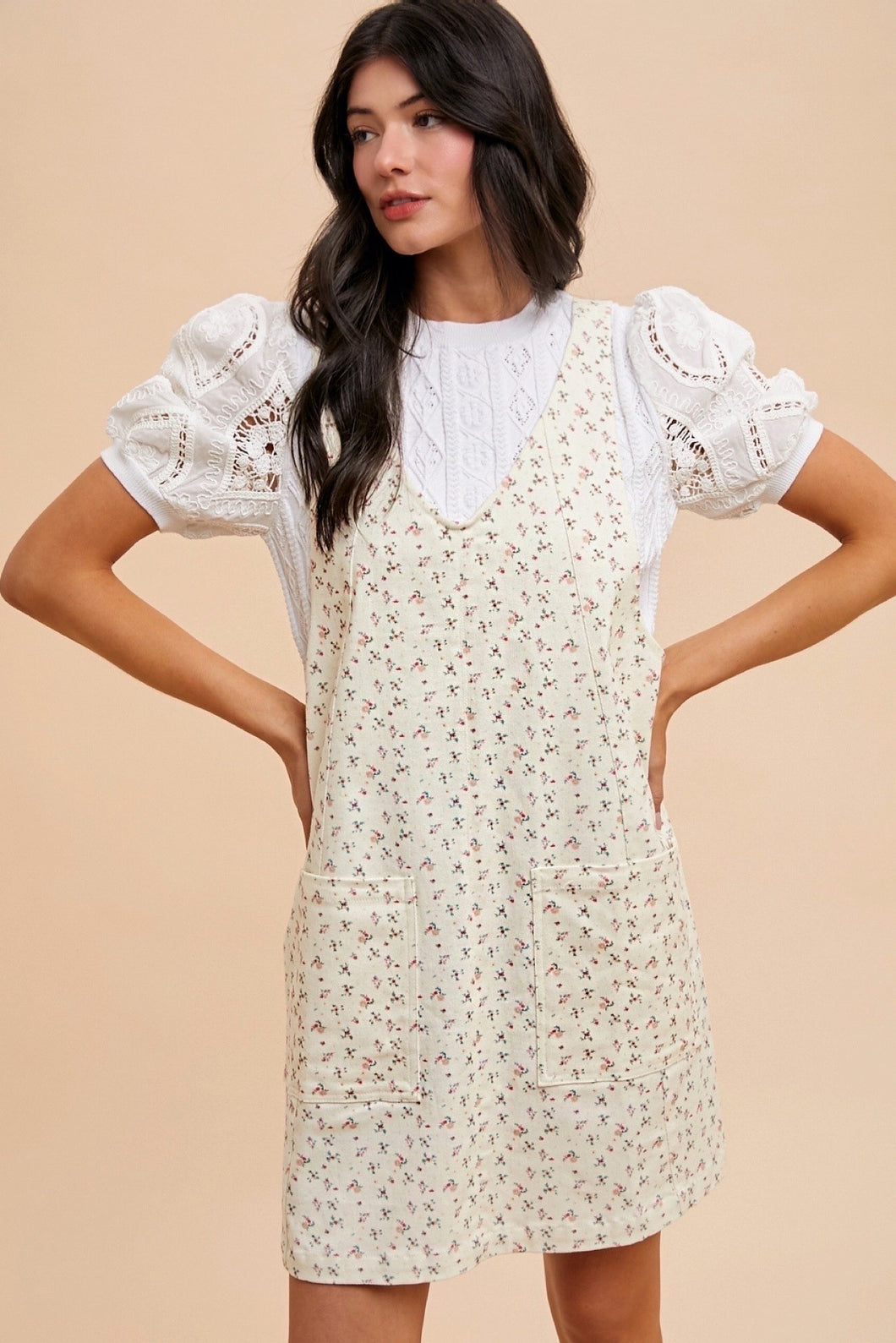 AW Floral Romper Dress