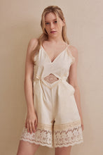 Load image into Gallery viewer, MEL Ivory Lace Romper