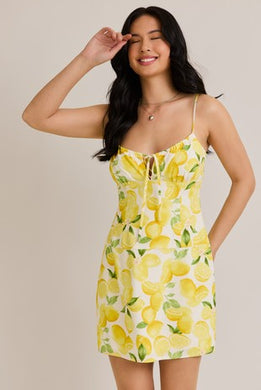 LL Shirred Neck Low Waist Dress