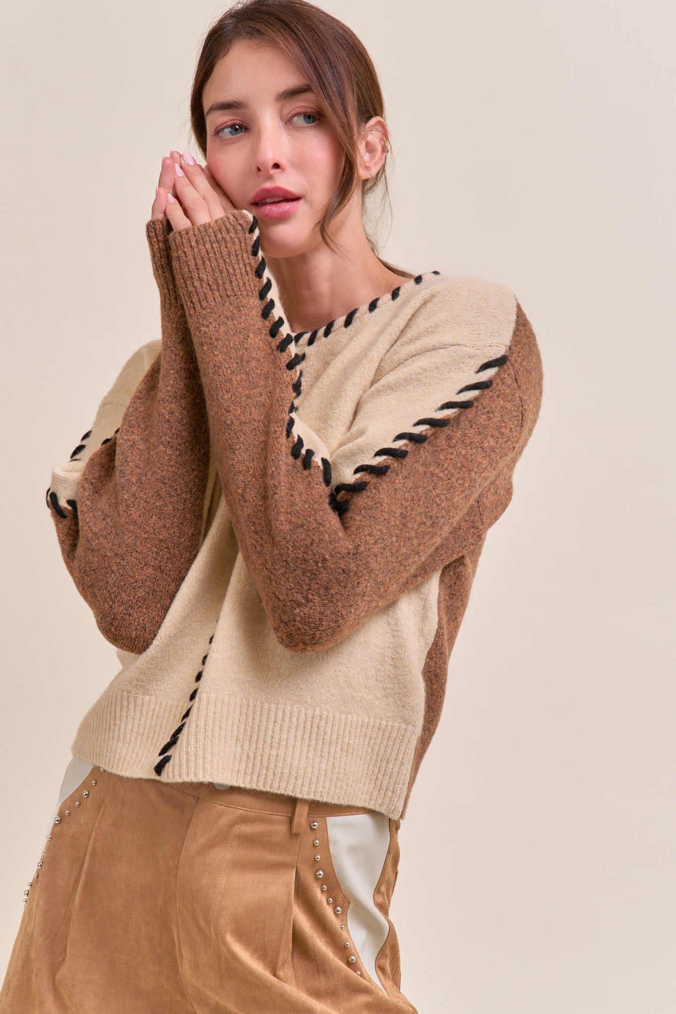 &M Whip Stitch Sweater – Hingeon5th