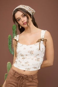 BP Floral Ribbon Tank