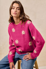Load image into Gallery viewer, BB Embroidered Daisy Sweater