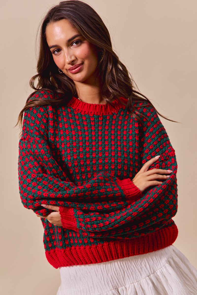 SM Two Tone Sweater