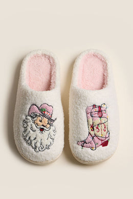 LH Cowboy Santa Slippers