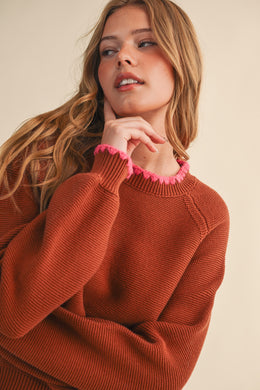 &M Contrast Stitch Sweater