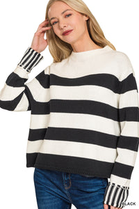 TC Stripe Cuff Sweater