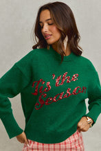 Load image into Gallery viewer, SM Sequin Tis The Season Sweater