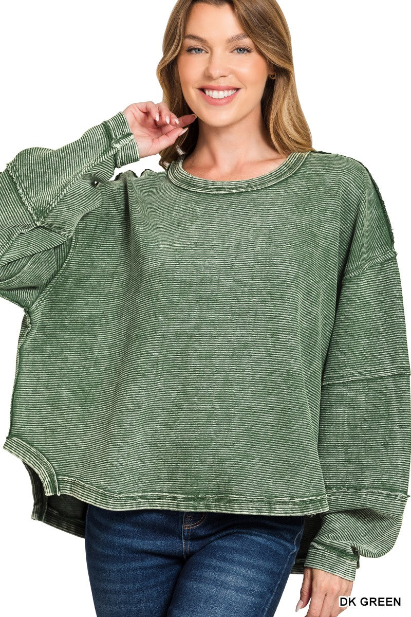 ZA Double Ribbed Pullover