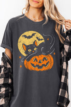 Load image into Gallery viewer, GR Cat On Pumpkin Moon Tshirt