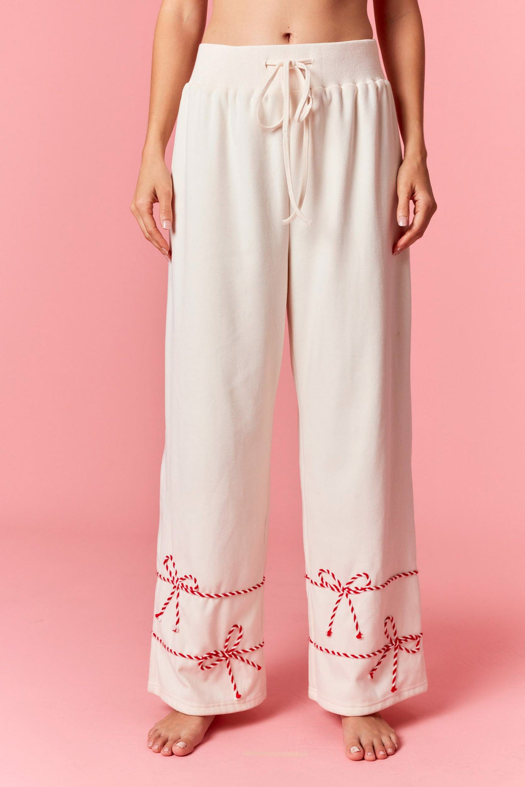 PL Candy Cane Bow Pants