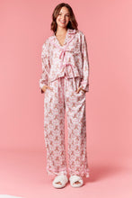 Load image into Gallery viewer, PL Bow Bear Satin Pajama Set