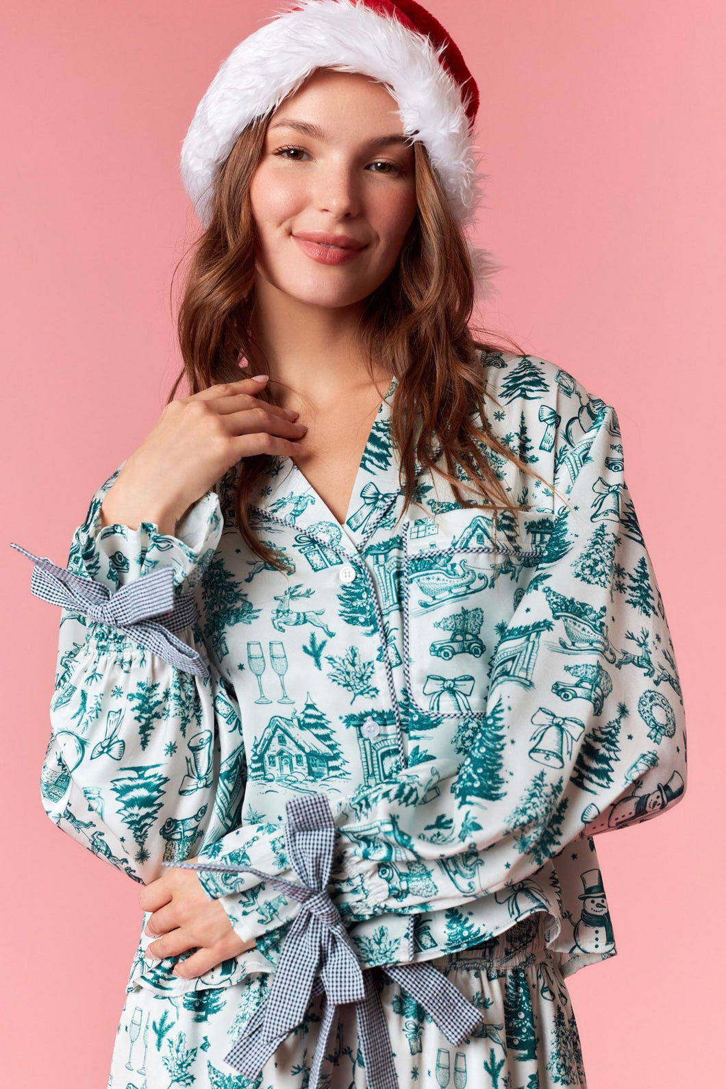 PL Satin Gingham PJ Set