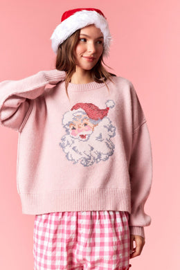 PL Pink Santa Sweater