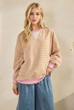 Load image into Gallery viewer, VV Stripe Knit Long Sleeve