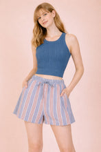 Load image into Gallery viewer, VJ Stripe Woven Top &amp; Shorts Set