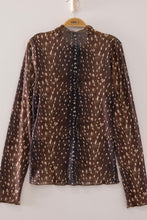 Load image into Gallery viewer, VJ High Neck Mesh Top