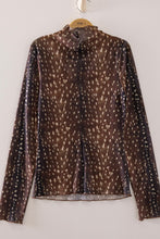Load image into Gallery viewer, VJ High Neck Mesh Top