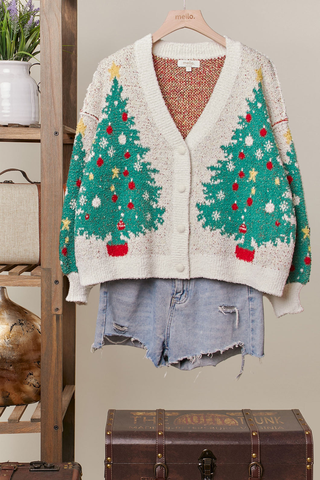 MEL Christmas Tree Cardigan