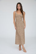 BP Floral Sweetheart Neck Trim Midi Dress