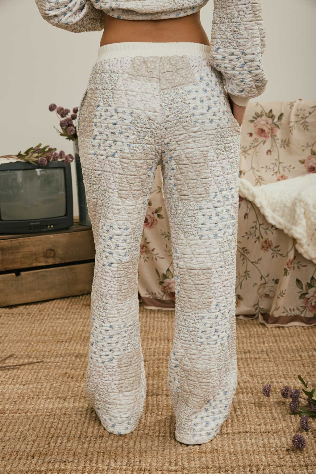 BP Multi-Floral Patchwork Quilted Lounge Pants