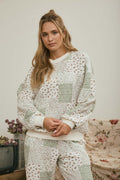 BP Multi-Floral Patchwork LS Top