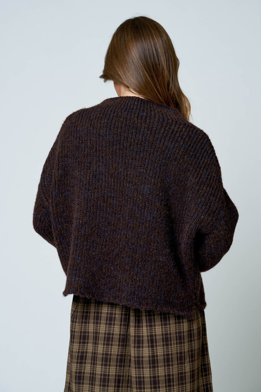 BP Mock Neck Long Sleeve Oversized Knit Sweater