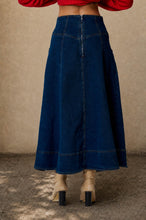 Load image into Gallery viewer, BP Lace Up Corset Denim Skirt