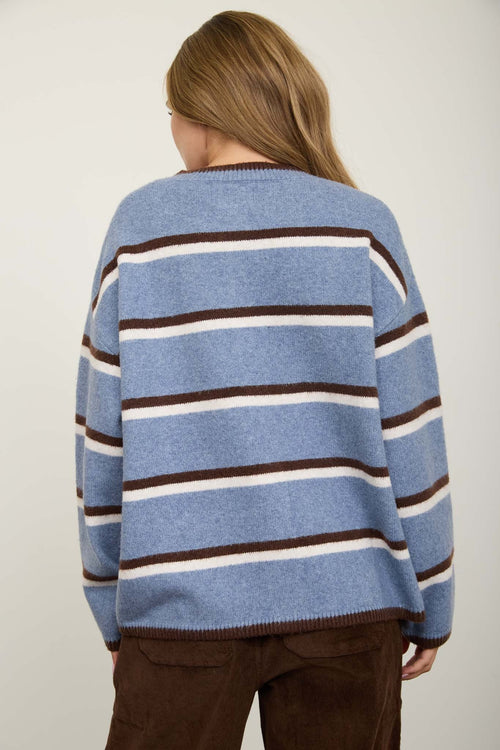 BP Heathered Stripe Knit Cardigan