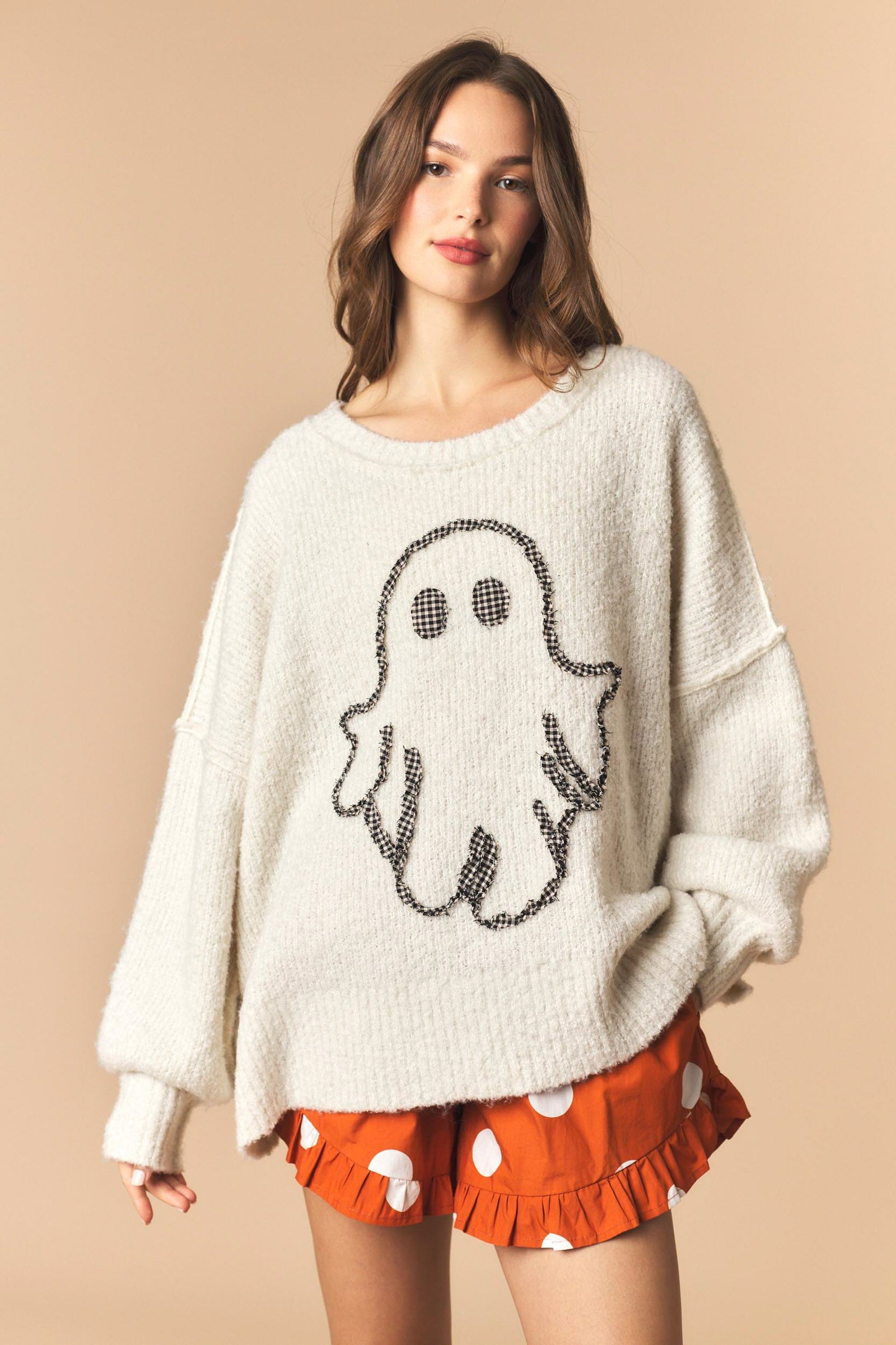 PL Gingham Ghost Sweater