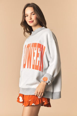 PL Reversible Halloween/Pumpkin Mock Neck