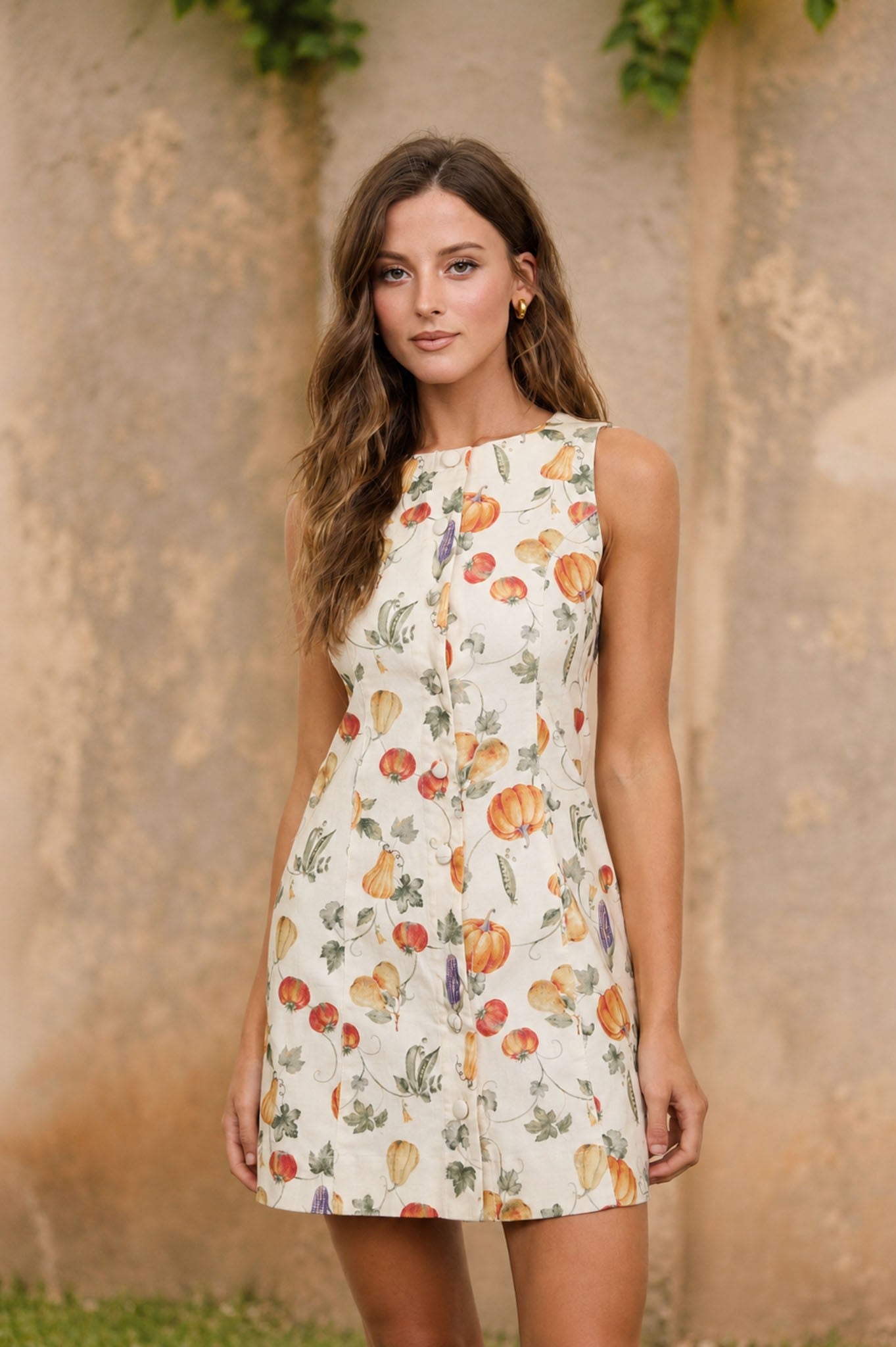 BP Fall Pattern Mini Dress
